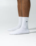 Elite "A" Sock 3pk - White - Unmatched Kicks - Alphalete