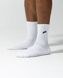 Elite Wolf Head Crew Sock 3pk - White - Unmatched Kicks - Unisex Crew Sock