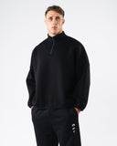 ELMTS Quarter Zip - Black - Unmatched Kicks - Alphalete
