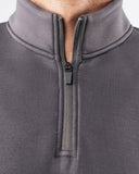 ELMTS Quarter Zip - Heather Cloud - Unmatched Kicks - Alphalete