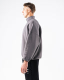 ELMTS Quarter Zip - Heather Cloud - Unmatched Kicks - Alphalete