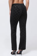 Embossed Velour Track Pants Liquorice - Unmatched Kicks - Juicy Couture