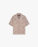 Embroidered Initial Overshirt - Washed Taupe - Unmatched Kicks - REPRESENT
