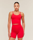 Energise Seamless Crop Top Athletic Red - Unmatched Kicks - GYMSHARK