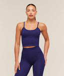 Energise Seamless Crop Top Indigo Purple - Unmatched Kicks - GYMSHARK