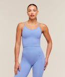 Energise Seamless Crop Top Steady Purple - Unmatched Kicks - GYMSHARK