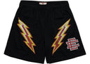 Eric Emanuel EE Basic Lightning Bolt ShortBlack/Yellow/Red - Unmatched Kicks - eric emanuel