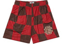 Eric Emanuel EE Basic/Core Short Red Chocolate Wavy Flag - Unmatched Kicks - eric emanuel