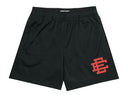Eric Emanuel EE Basic/Core Short (SS22) Black/Red - Unmatched Kicks - eric emanuel