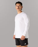 Essential LS Tee - White - Unmatched Kicks - Alphalete
