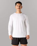Essential LS Tee - White - Unmatched Kicks - Alphalete