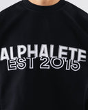 Establishment Split Crewneck - Black - Unmatched Kicks - Alphalete