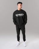 Establishment Split Crewneck - Black - Unmatched Kicks - Alphalete