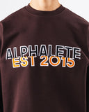 Establishment Split Crewneck - Deep Mauve - Unmatched Kicks - Alphalete