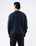 Establishment Split Crewneck - Deep Navy - Unmatched Kicks - Alphalete