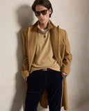 Estate-Rib Quarter-Zip Pullover Classic Camel Heather - Unmatched Kicks-ralph lauren