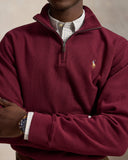 Estate-Rib Quarter-Zip Pullover Classic Wine - Unmatched Kicks-ralph lauren