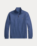 Estate-Rib Quarter-Zip Pullover Derby Blue Heather - Unmatched Kicks-ralph lauren
