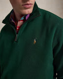 Estate-Rib Quarter-Zip Pullover Moss Agate - Unmatched Kicks-ralph lauren