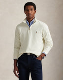Estate-Rib Quarter-Zip Pullover Parchment Cream - Unmatched Kicks-ralph lauren