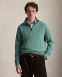 Estate-Rib Quarter-Zip Pullover Pine Heather - Unmatched Kicks-ralph lauren