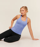 Everyday Racer Back Tank with Shelf Steady Purple - Unmatched Kicks - Womens>Apparel>Sleeveless Tops>tanks
