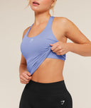 Everyday Racer Back Tank with Shelf Steady Purple - Unmatched Kicks - Womens>Apparel>Sleeveless Tops>tanks