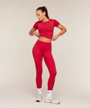 Everyday Seamless Graphic Short Sleeve Top Conditioning Red - Unmatched Kicks - GYMSHARK