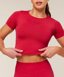 Everyday Seamless Graphic Short Sleeve Top Conditioning Red - Unmatched Kicks - GYMSHARK