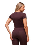 Everyday Seamless Tight Fit Crew Neck Tee Cherry Purple - Unmatched Kicks - GYMSHARK