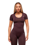 Everyday Seamless Tight Fit Crew Neck Tee Cherry Purple - Unmatched Kicks - GYMSHARK