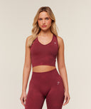 Everyday Seamless Washed Crop Tank - Red Wash - Unmatched Kicks - GYMSHARK