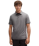 Evolution Short - Sleeve Polo Shirt Heathered Black - Unmatched Kicks - LULULEMON