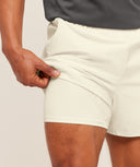 Evolve 5" Short slim fit Soft White - Unmatched Kicks - GYMSHARK