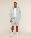 Evolve Lightweight Shorts oversized fit Bros Soft Grey Marl - Unmatched Kicks - GYMSHARK