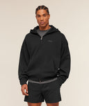 Evolve Lightweight Zip Through Hoodie oversized fit Black - Unmatched Kicks - GYMSHARK