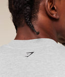 Fade Graphic Crew oversized fit Light Grey Core Marl - Unmatched Kicks - GYMSHARK