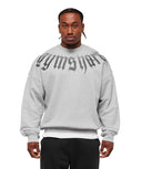 Fade Graphic Crew oversized fit Light Grey Core Marl - Unmatched Kicks - GYMSHARK