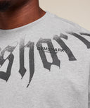 Fade Graphic Long Sleeve T-Shirt oversized fit Light Grey Core Marl - Unmatched Kicks - GYMSHARK