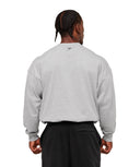 Fade Graphic Long Sleeve T-Shirt oversized fit Light Grey Core Marl - Unmatched Kicks - GYMSHARK