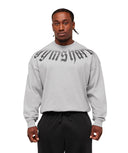 Fade Graphic Long Sleeve T-Shirt oversized fit Light Grey Core Marl - Unmatched Kicks - GYMSHARK