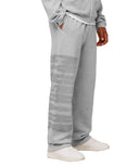 Fade Graphic Straight Leg Pants oversized fit Light Grey Core Marl - Unmatched Kicks - GYMSHARK