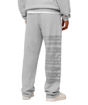 Fade Graphic Straight Leg Pants oversized fit Light Grey Core Marl - Unmatched Kicks - GYMSHARK