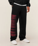 Fade Graphic Straight Leg Pants oversized fit Red - Unmatched Kicks-GYMSHARK