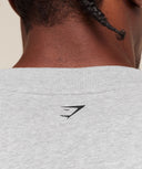 Fade Graphic T-Shirt extreme oversized fit Light Grey Core Marl - Unmatched Kicks - GYMSHARK