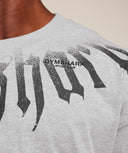 Fade Graphic T-Shirt extreme oversized fit Light Grey Core Marl - Unmatched Kicks - GYMSHARK
