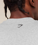 Fade Graphic Tank oversized fit Light Grey Core Marl - Unmatched Kicks - GYMSHARK