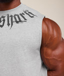 Fade Graphic Tank oversized fit Light Grey Core Marl - Unmatched Kicks - GYMSHARK