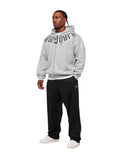 Fade Graphic Zip Up Hoodie extreme oversized fit Light Grey Core Marl - Unmatched Kicks - GYMSHARK