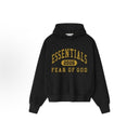 Fear of God Essentials Classic Fleece Hoodie Vintage Black - Unmatched Kicks - ESSENTIALS